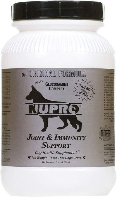 Nupro'S Nutri-Pet Research Immunity & Joint Support Supplement for Dogs, 5 LBS - Glucosamine for Dogs Joint Health Supplement -  Packaging